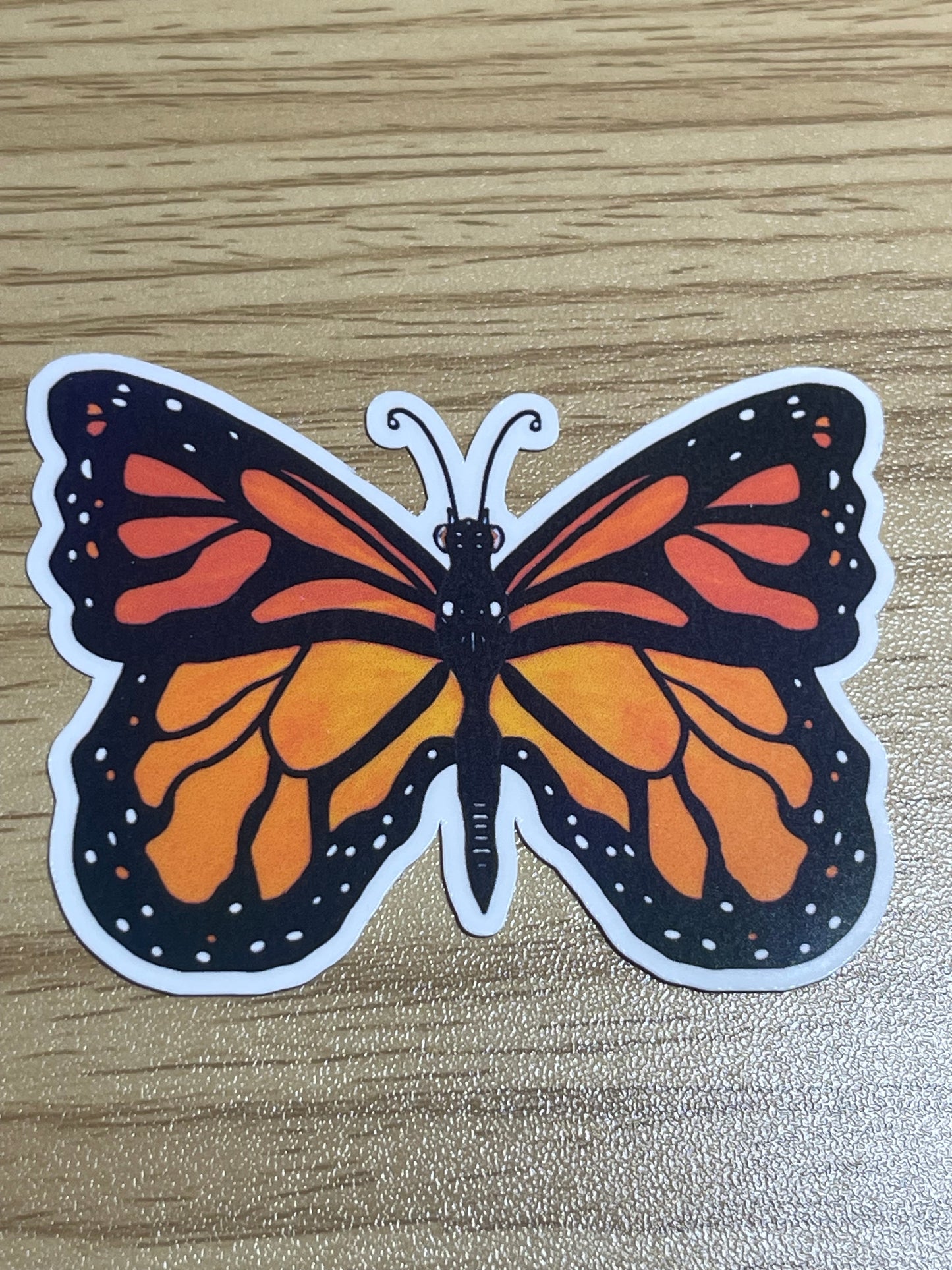 Monarch Butterfly Vinyl Sticker – Nature-Inspired Whimsy