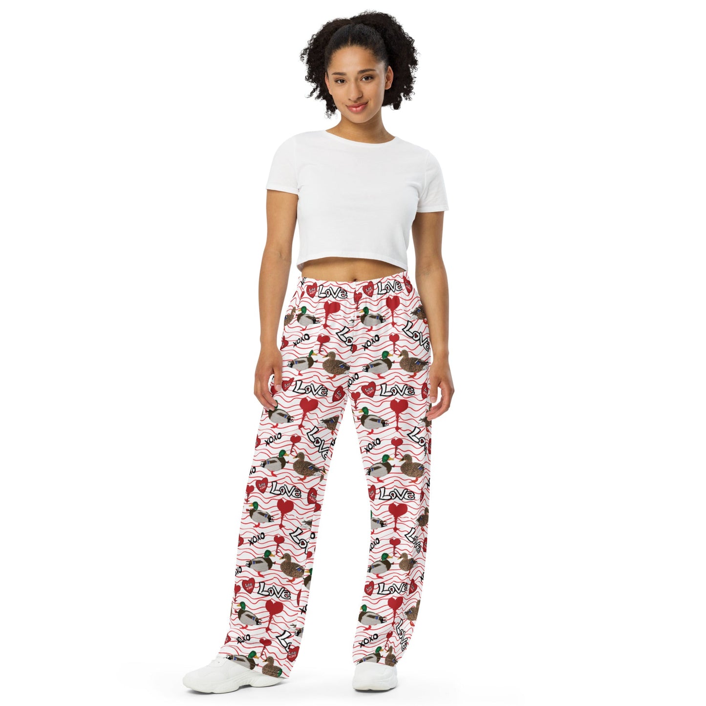 All - over print unisex wide - leg pants - Squirrellyartmama