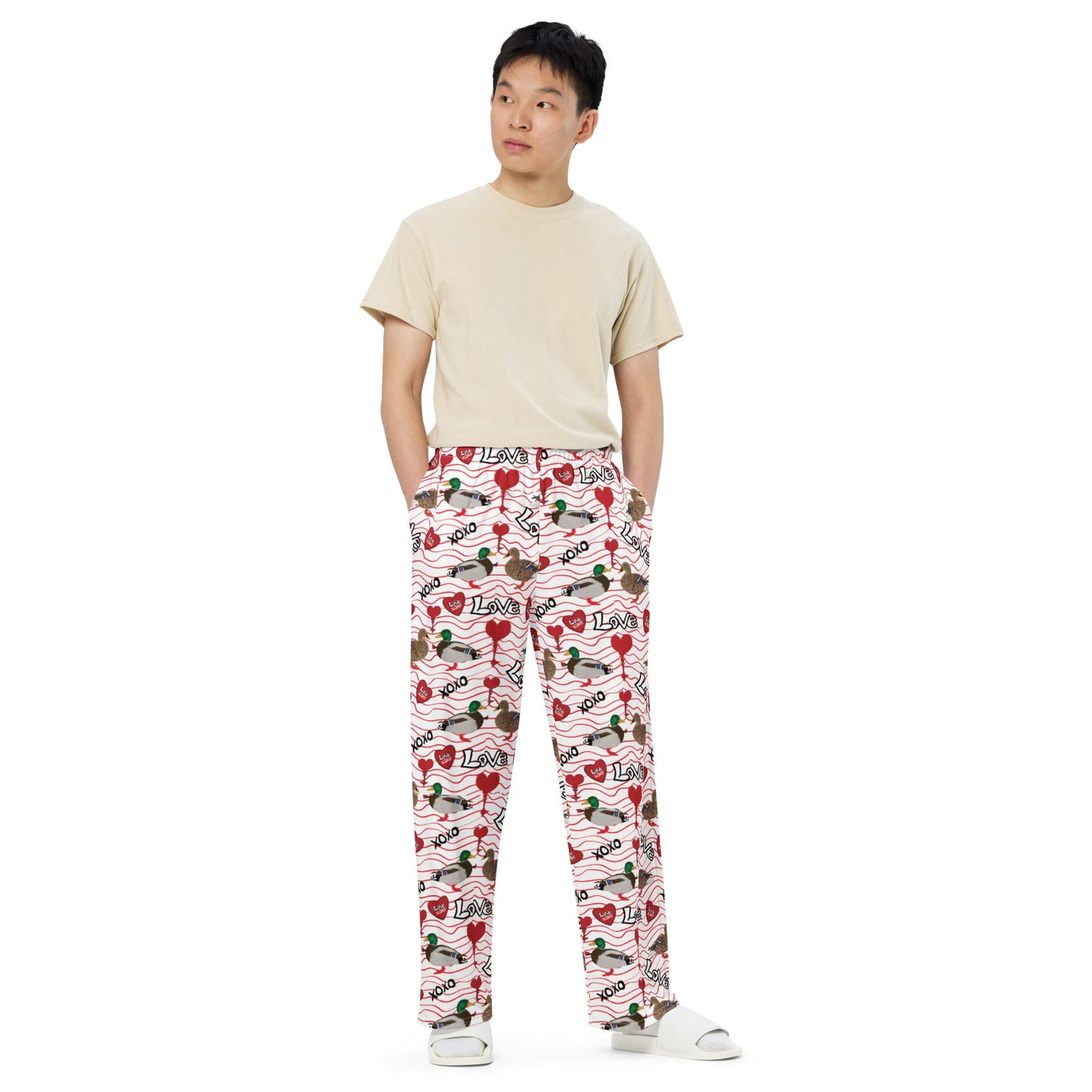 All - over print unisex wide - leg pants - Squirrellyartmama