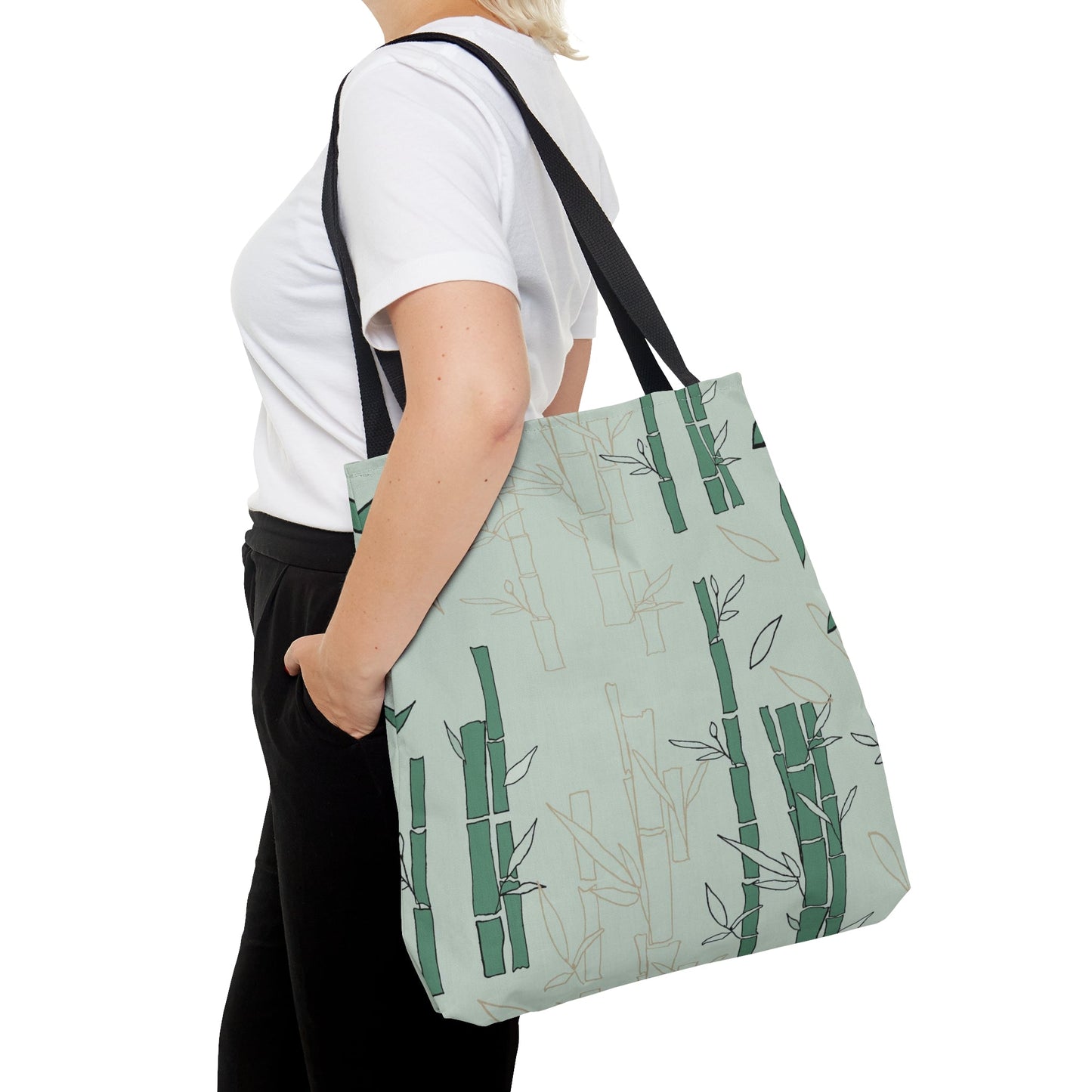 Bamboo Sage Tote Bag - Squirrellyartmama