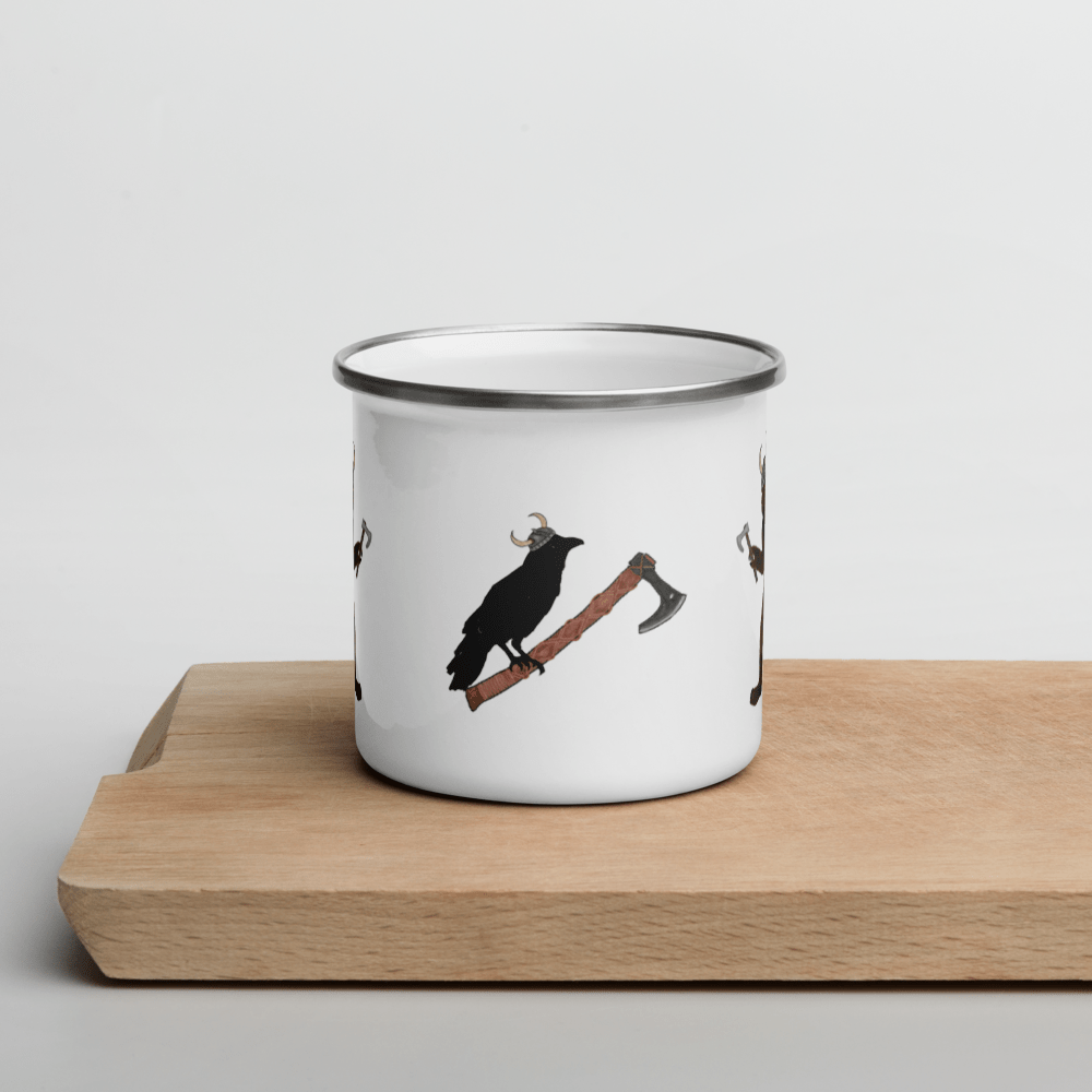 Big Foot Viking Enamel Mug - Squirrellyartmama