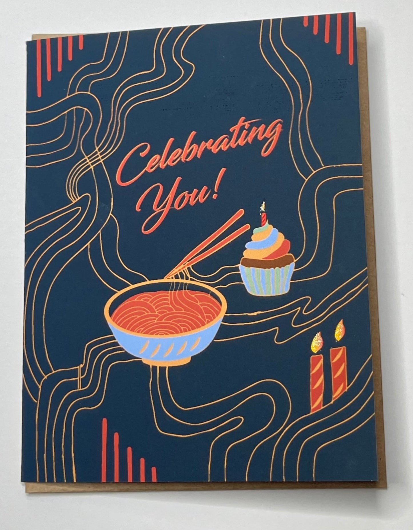 Birthday Card - Celebrate You! - Squirrellyartmama