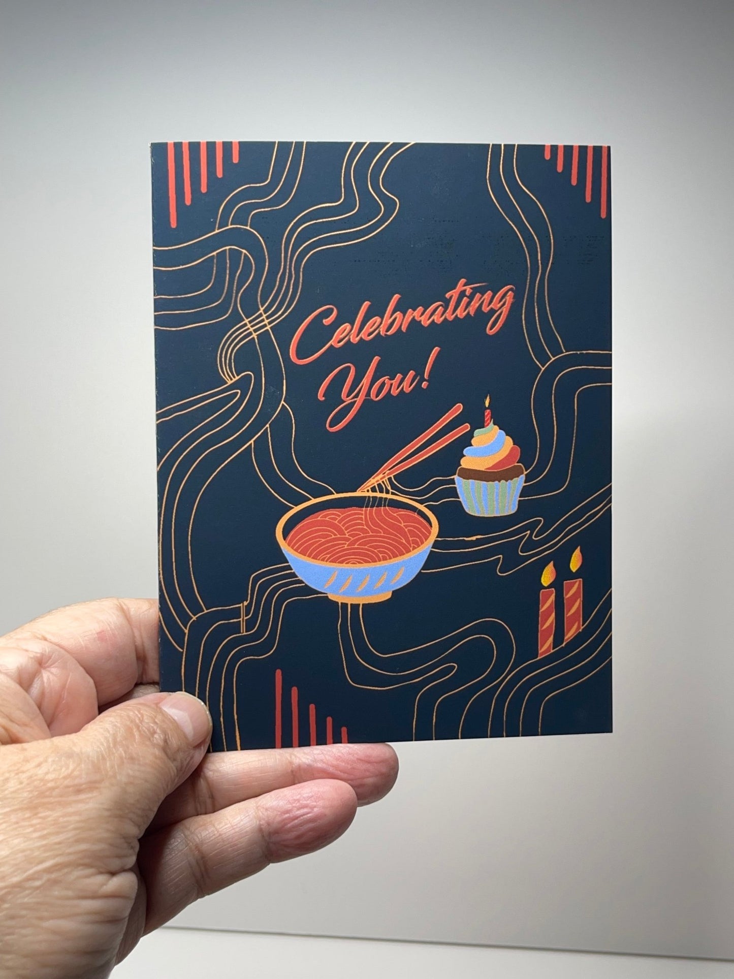 Birthday Card - Celebrate You! - Squirrellyartmama