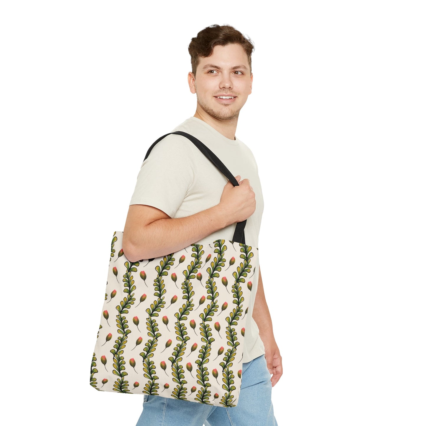 Fleeting Petals and Rose Tote Bag - Squirrellyartmama