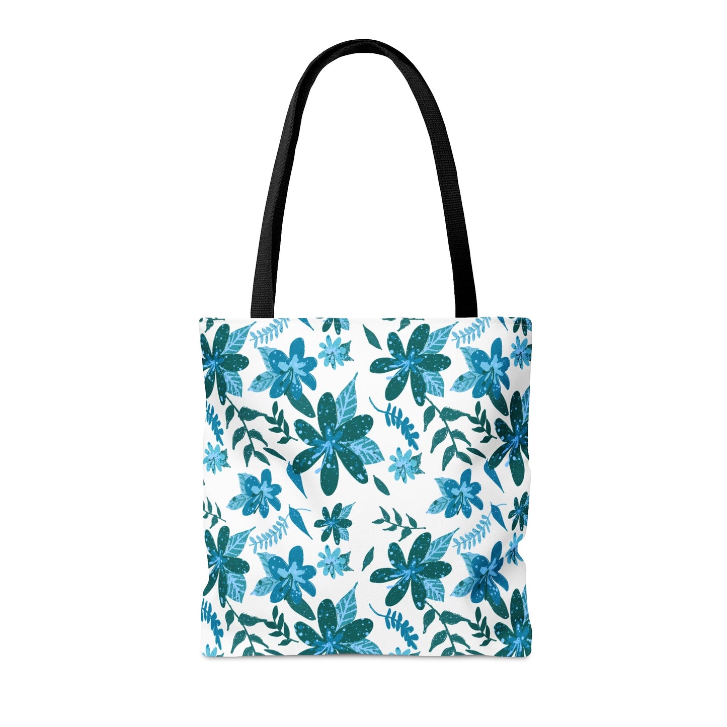 Floral Sense Light Blue Tote Bag - Squirrellyartmama