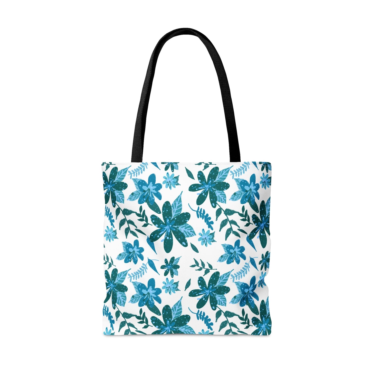 Floral Sense Light Blue Tote Bag - Squirrellyartmama