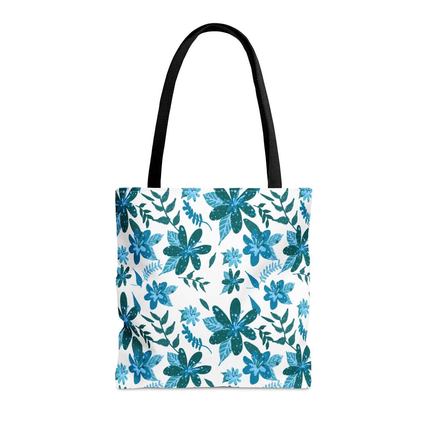 Floral Sense Light Blue Tote Bag - Squirrellyartmama