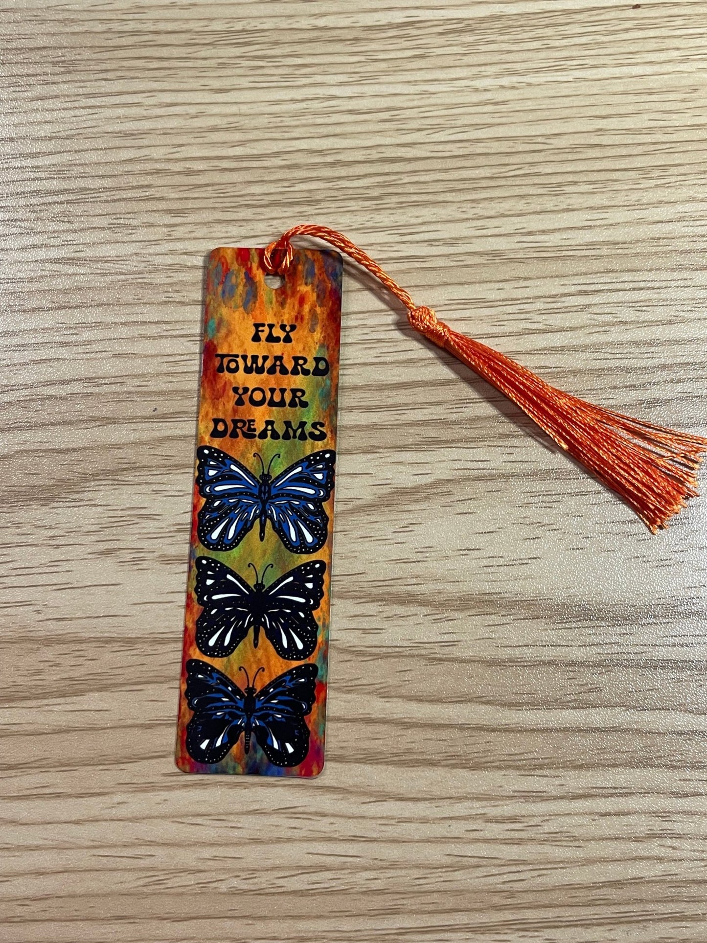 Fly Toward Your Dreams Aluminum Butterfly Bookmark - Color Crumbs Club