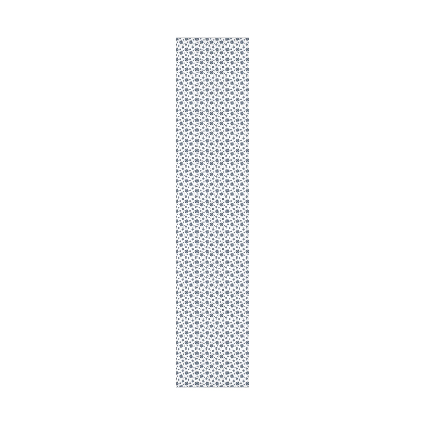 Gift Wrap Papers - Blue and Gray Flowers Design - Squirrellyartmama