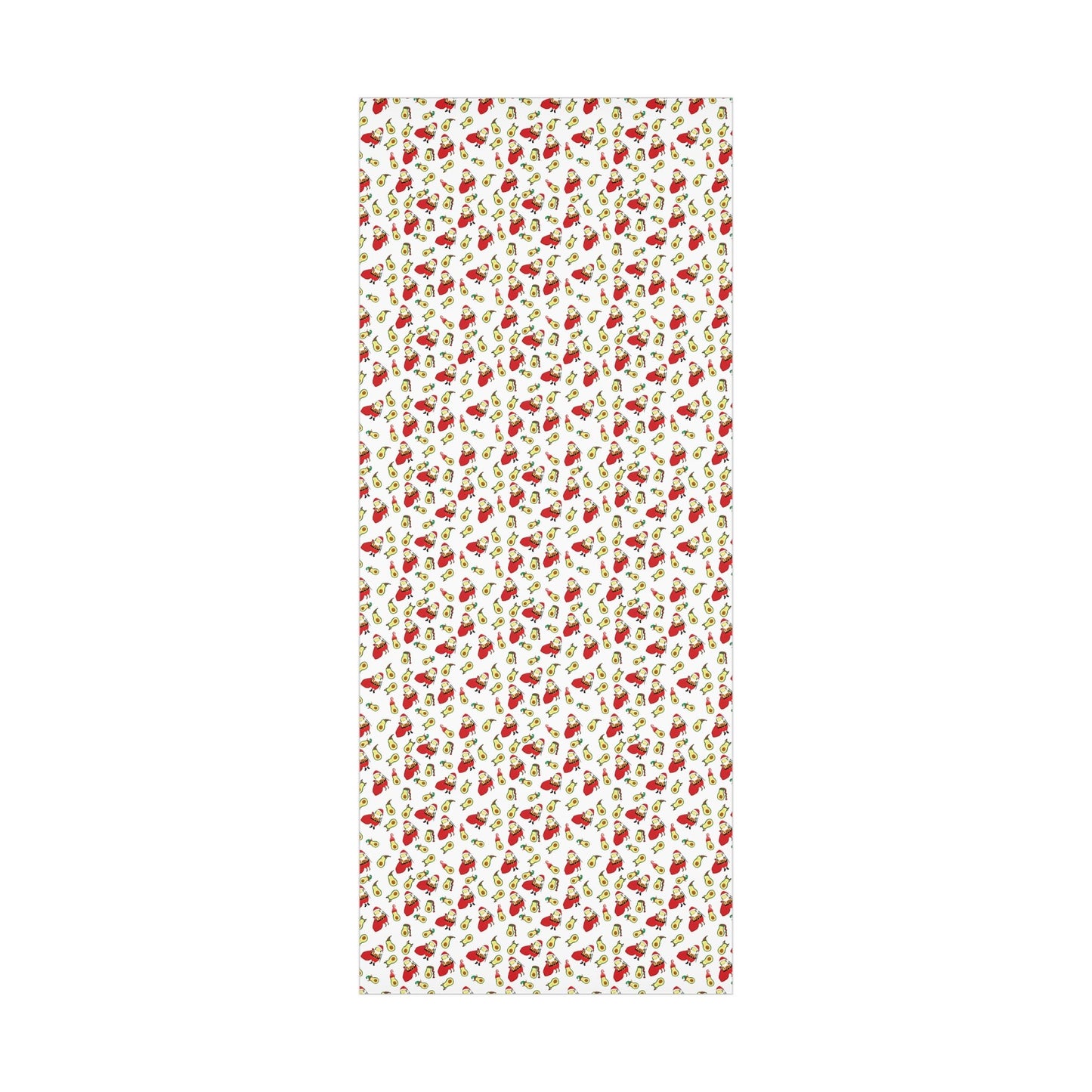 Gift Wrap Papers - Christmas Santa Avocado with Avocado Elves Wrapping Paper - Squirrellyartmama