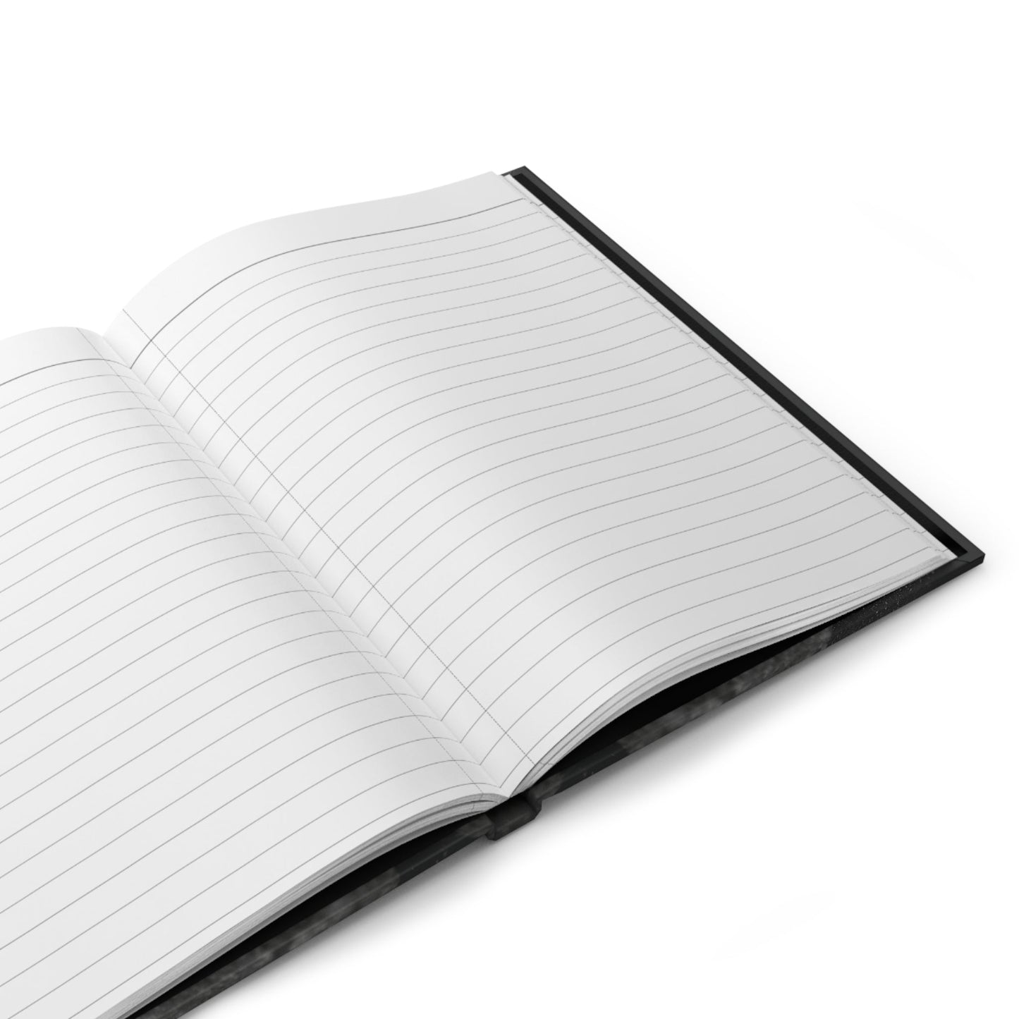 Glass Sphere Black and White Hardcover Journal Matte - Squirrellyartmama