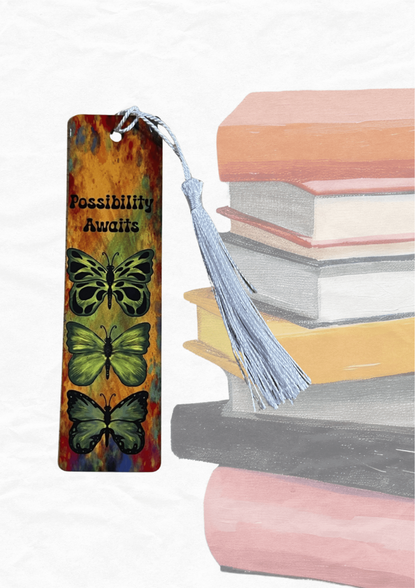 Green & Black Butterfly Aluminum Bookmark – Possibility Awaits - Color Crumbs Club