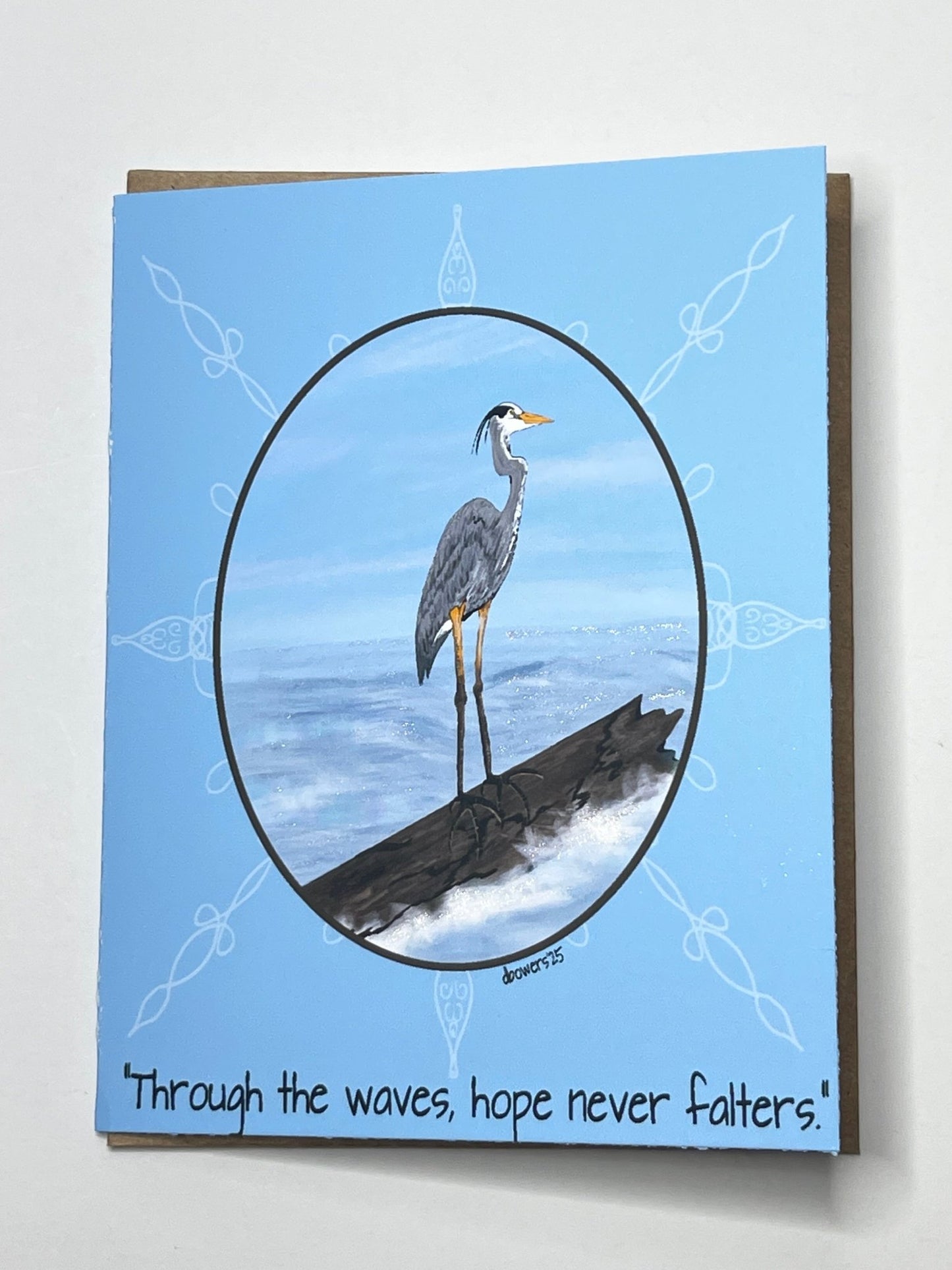 Hope never falters Blank Greeting Card - Squirrellyartmama
