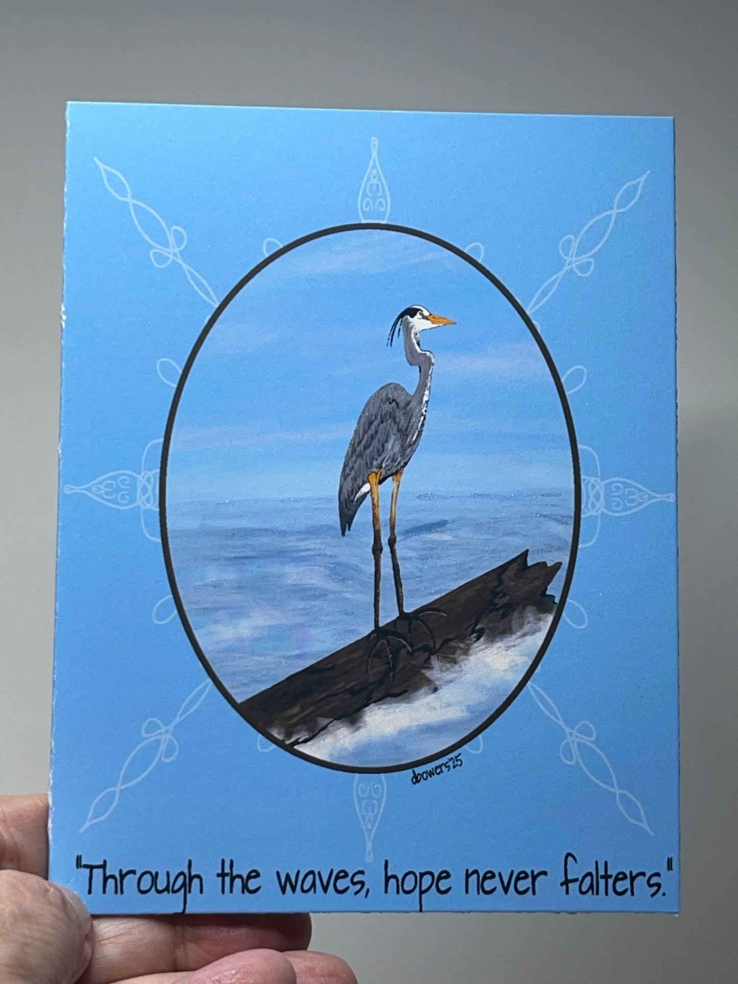 Hope never falters Blank Greeting Card - Squirrellyartmama