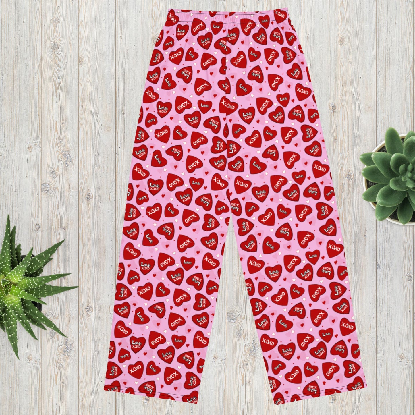 Love Hearts and Kisses Pajama Pants - Squirrellyartmama