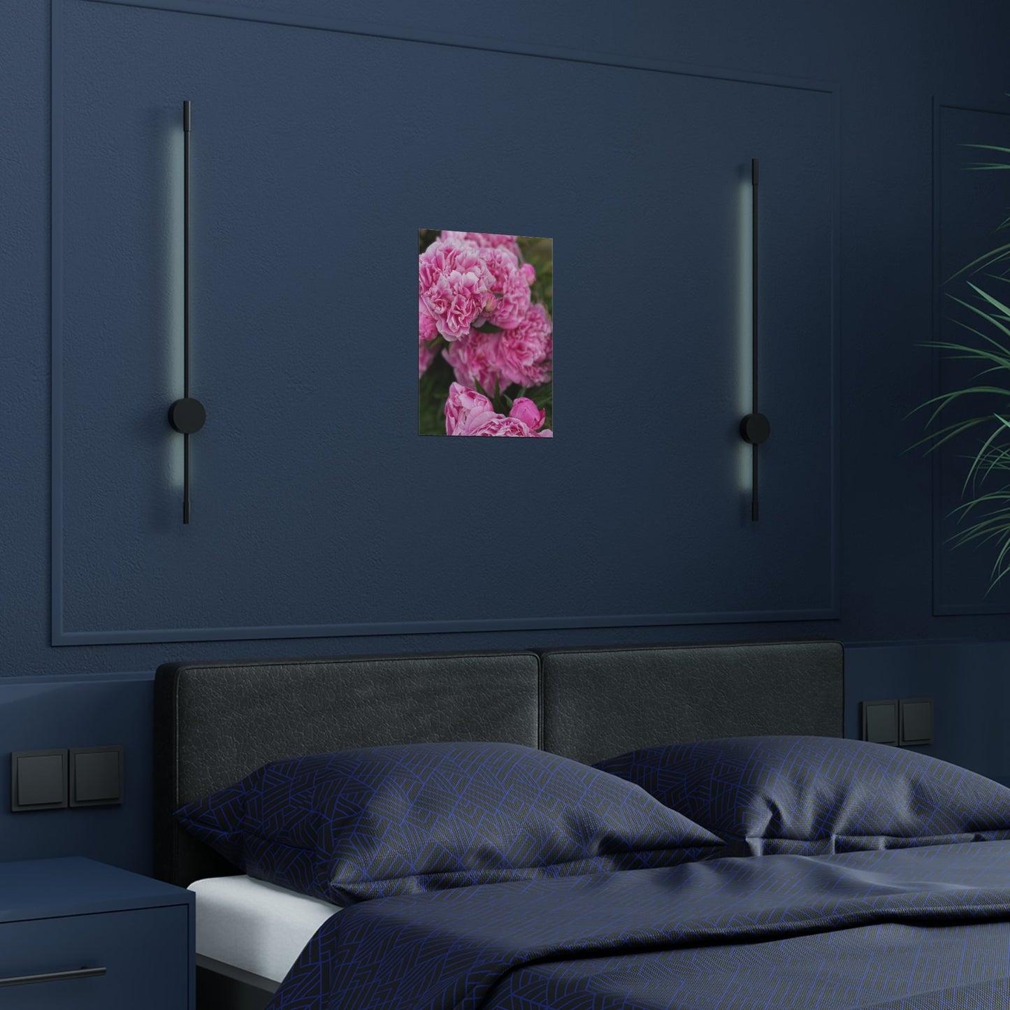 Peonies Satin Posters (300gsm) - Squirrellyartmama