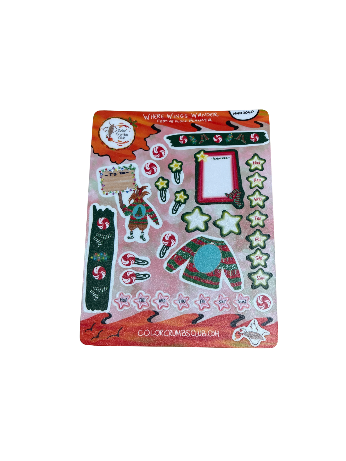 Rooster Planner Sticker Sheet | Where Wings Wander β Planner Sticker Sheet Collection - Color Crumbs Club