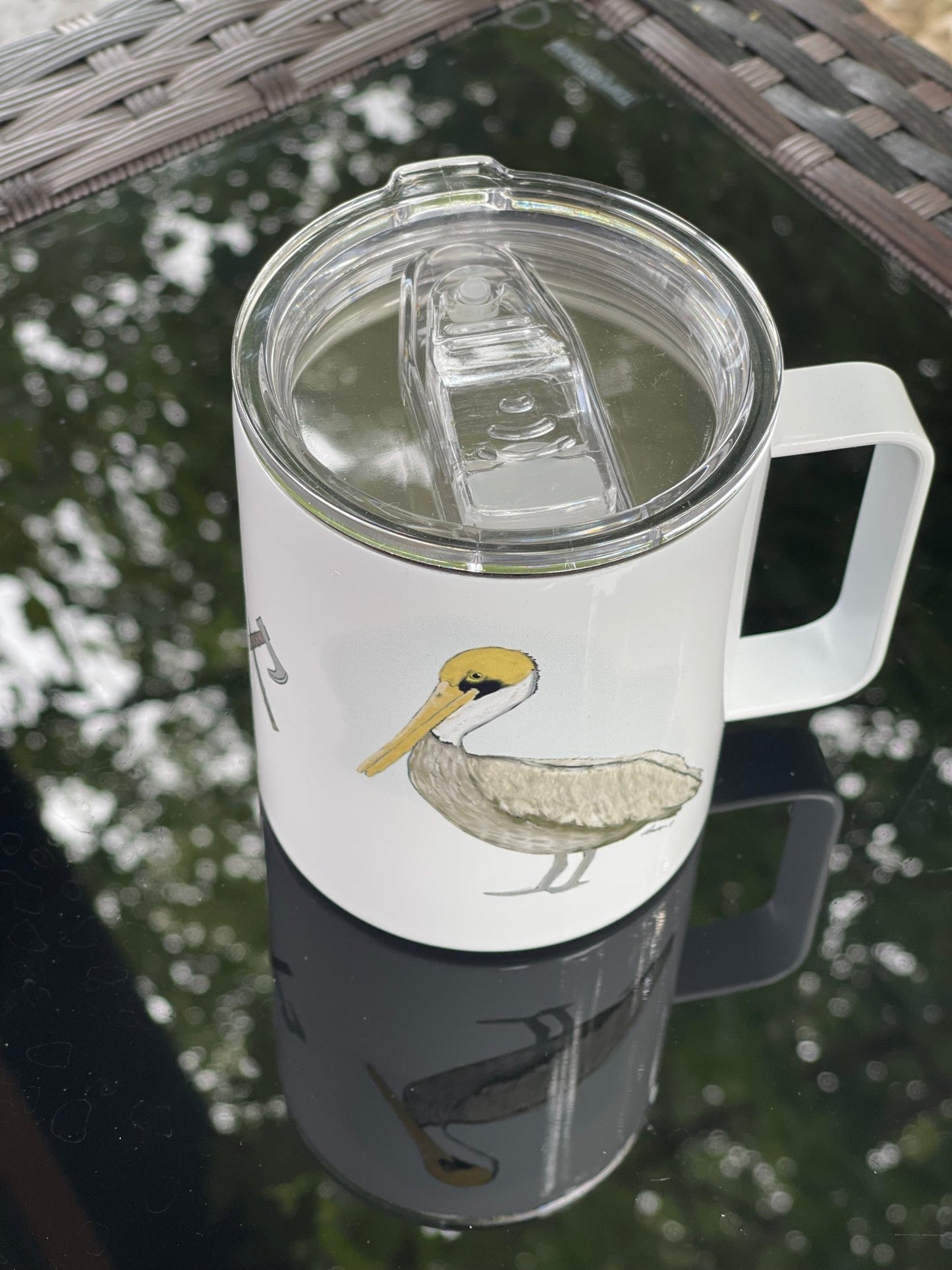 Viking Pelican Camp Mug – 12 oz Aluminum Camping Mug with Splash - Proof Lid (Copy) - Squirrellyartmama