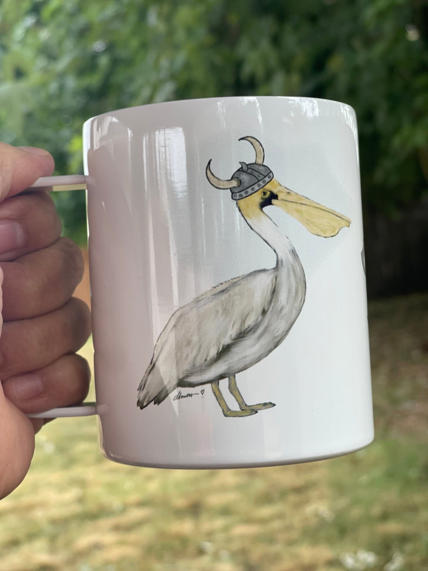 Viking Pelican Camp Mug – 12 oz Aluminum Camping Mug with Splash - Proof Lid (Copy) - Squirrellyartmama