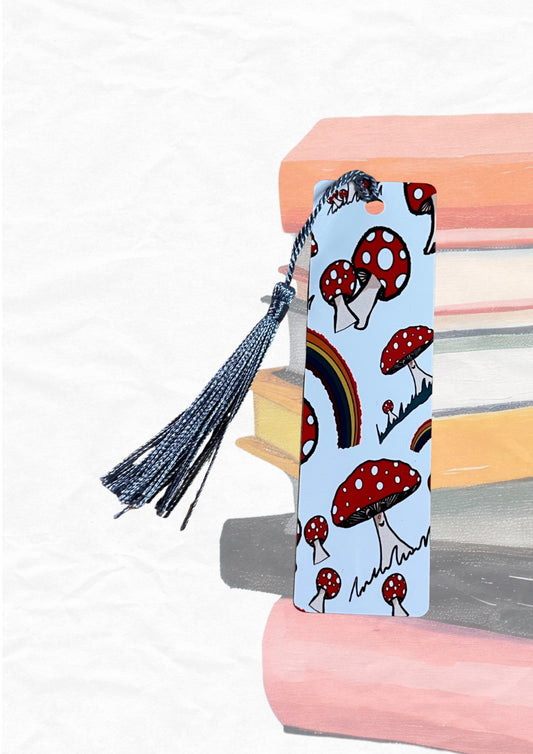 Amanita Mushroom Aluminum Bookmark