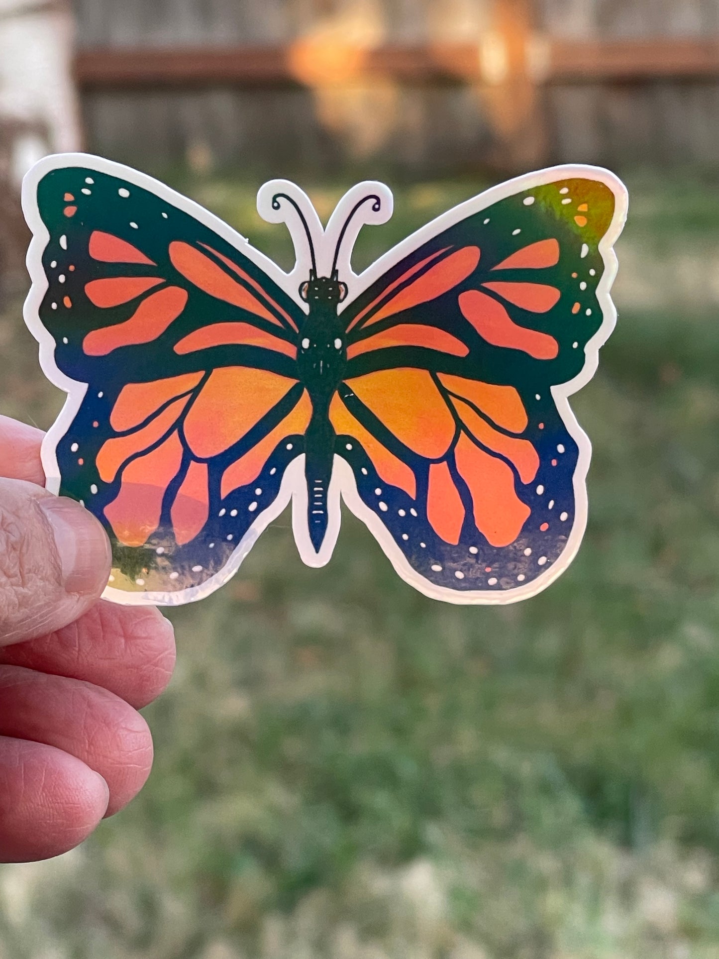 Monarch Butterfly Vinyl Sticker – Nature-Inspired Whimsy