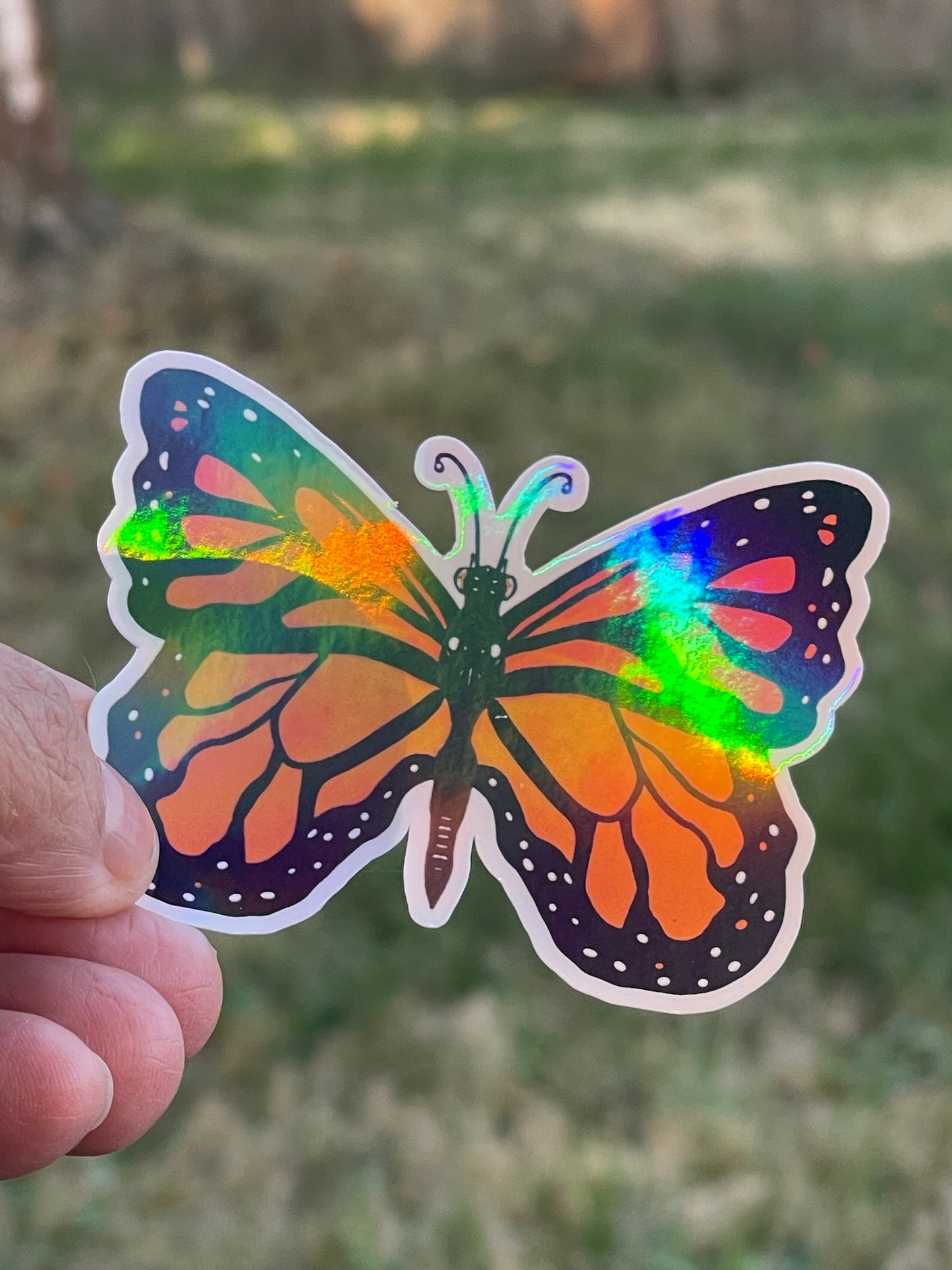 Monarch Butterfly Vinyl Sticker – Nature-Inspired Whimsy