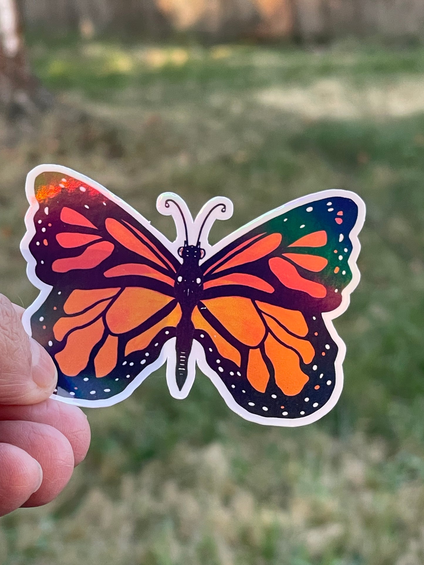 Monarch Butterfly Vinyl Sticker – Nature-Inspired Whimsy