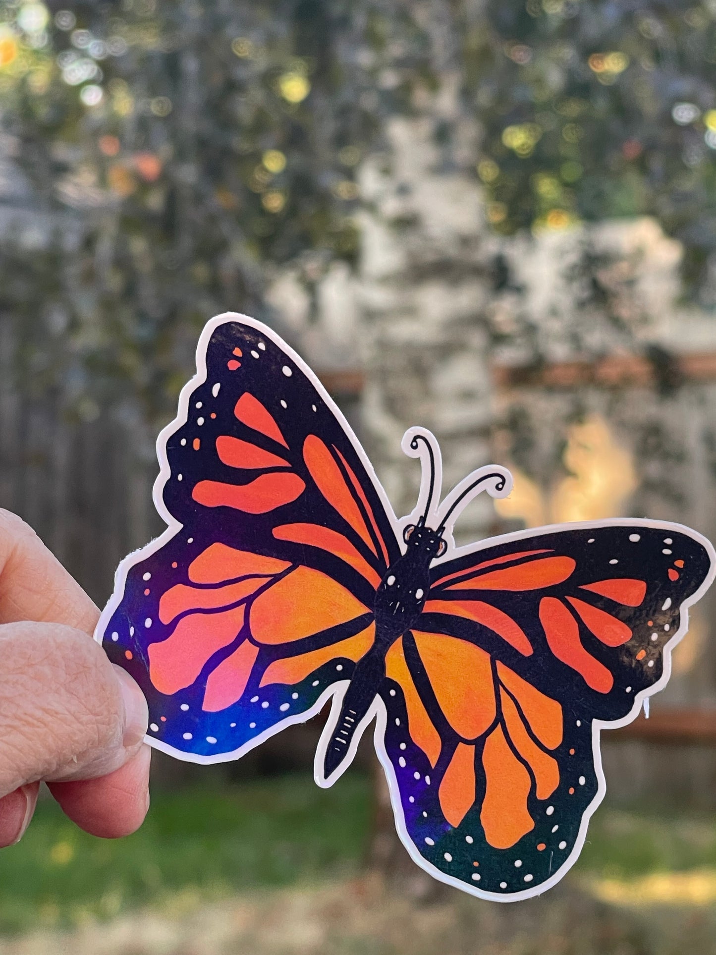 Monarch Butterfly Vinyl Sticker – Nature-Inspired Whimsy