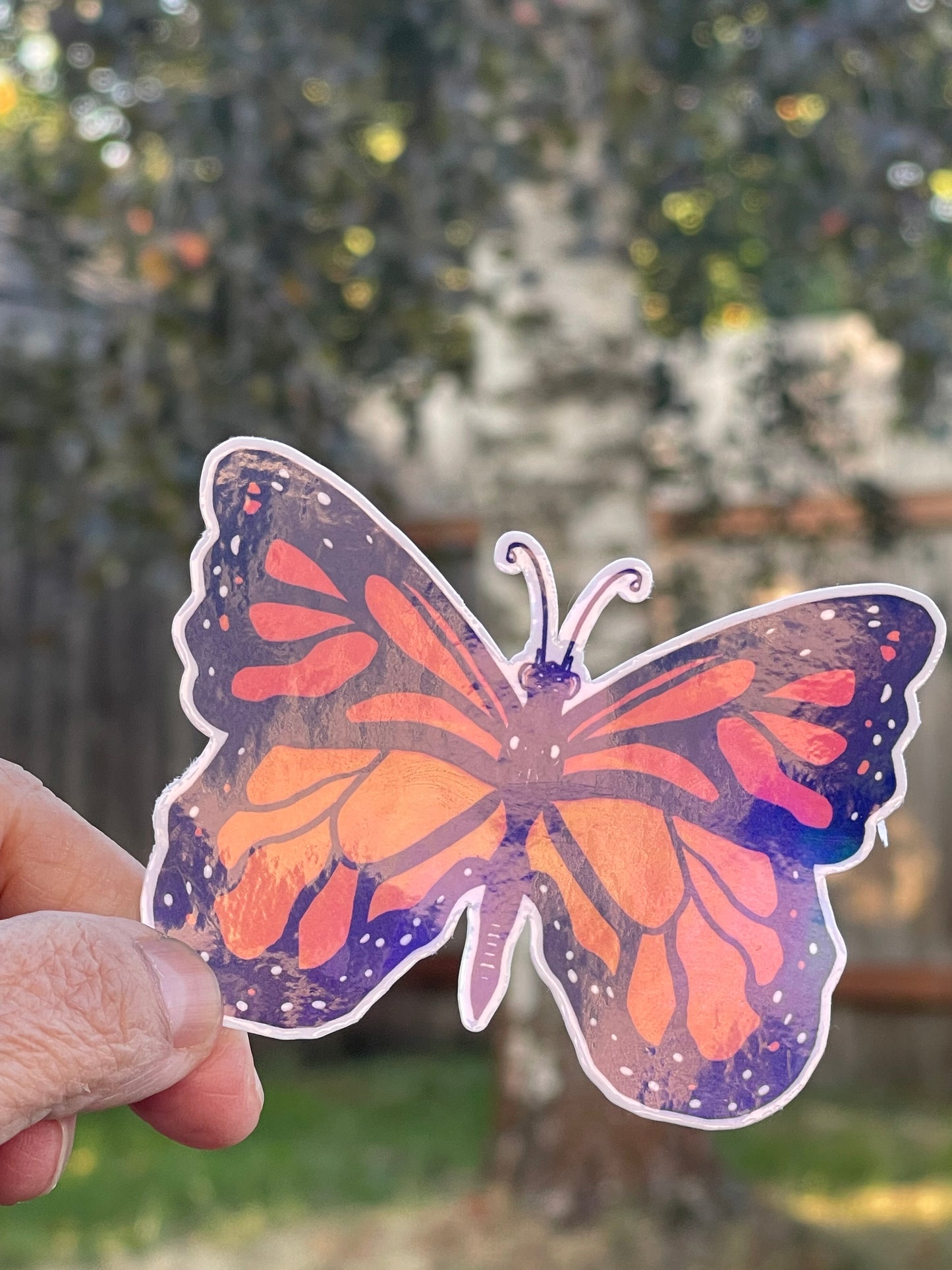Monarch Butterfly Vinyl Sticker – Nature-Inspired Whimsy
