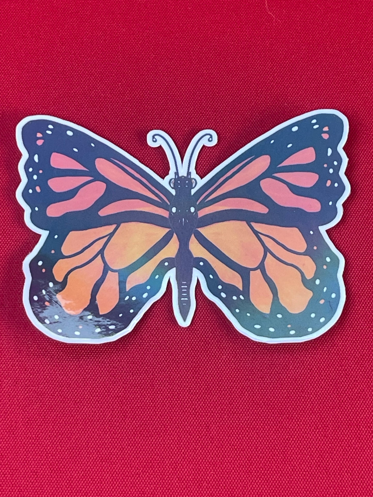 Monarch Butterfly Vinyl Sticker – Nature-Inspired Whimsy