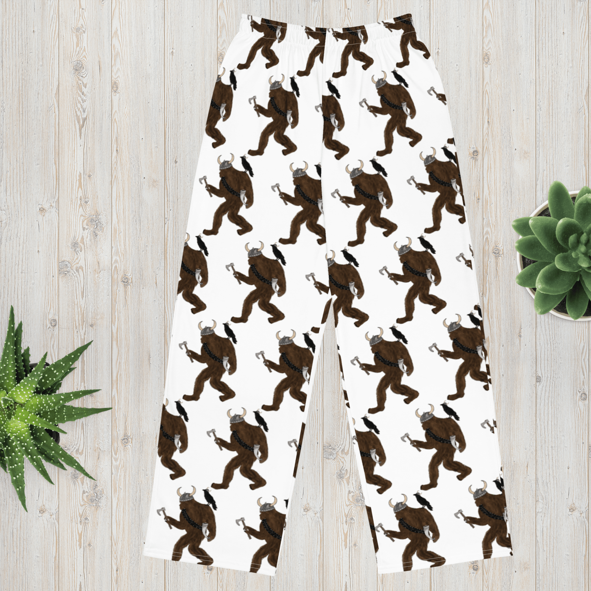 Big Foot Viking Pajama pants - Squirrellyartmama