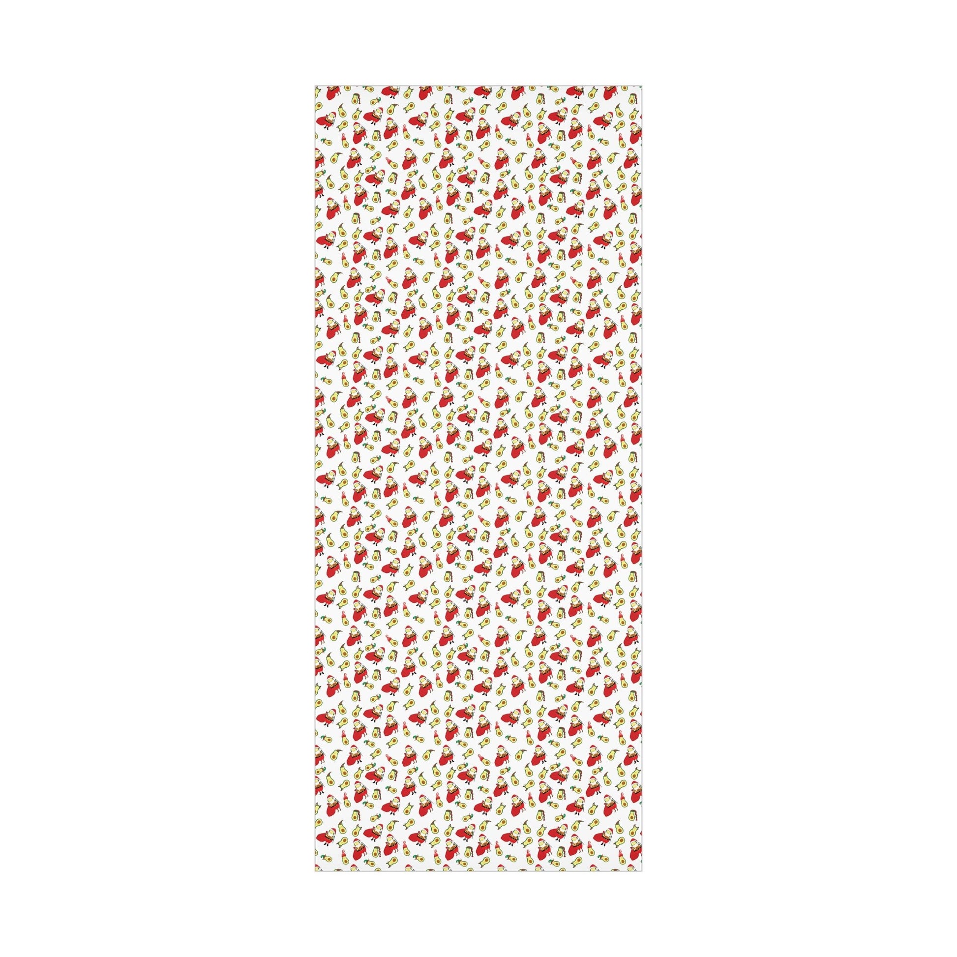 Gift Wrap Papers - Christmas Santa Avocado with Avocado Elves Wrapping Paper - Squirrellyartmama