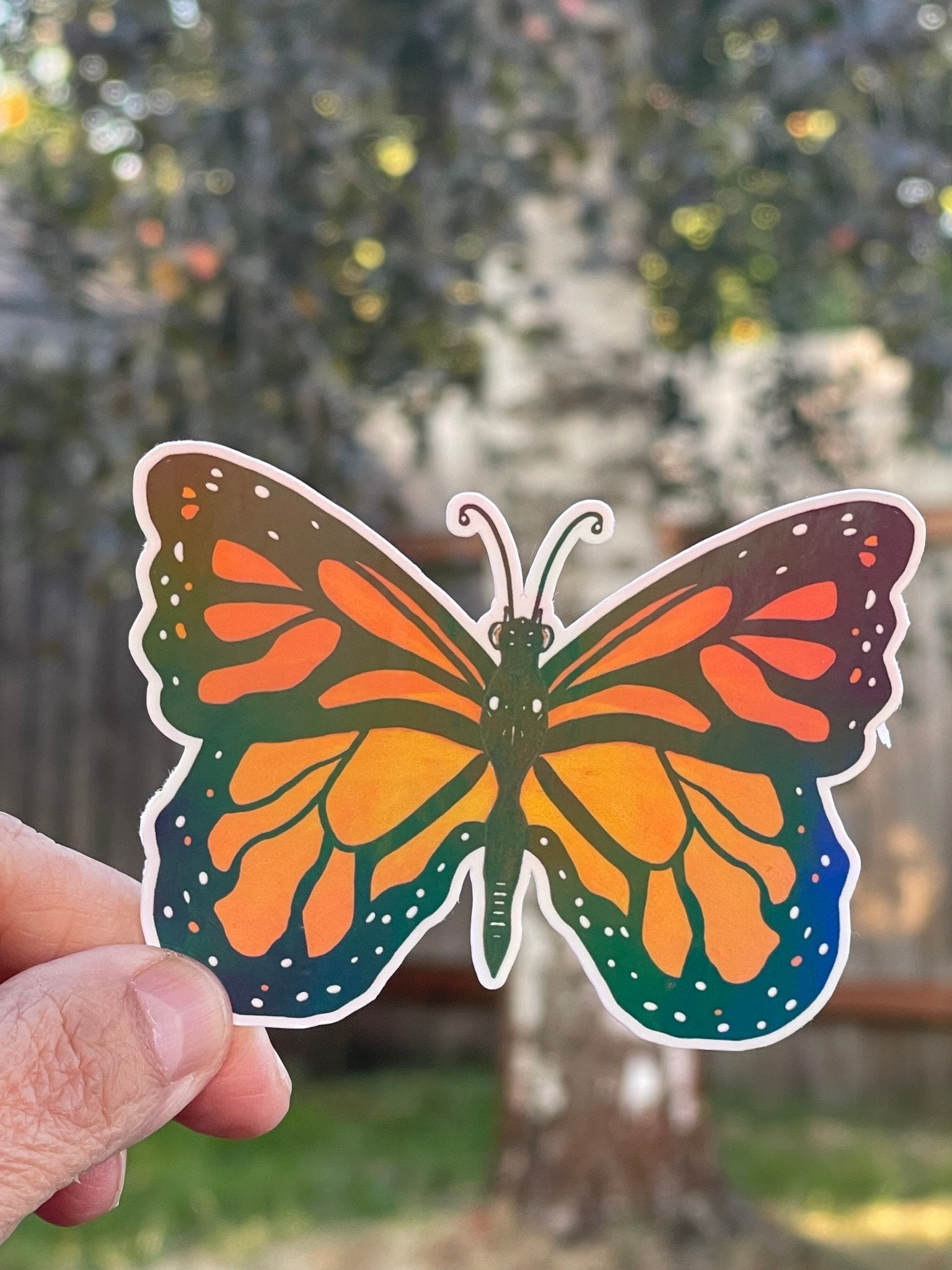 Monarch Butterfly Vinyl Sticker – Nature - Inspired Whimsy - Color Crumbs Club