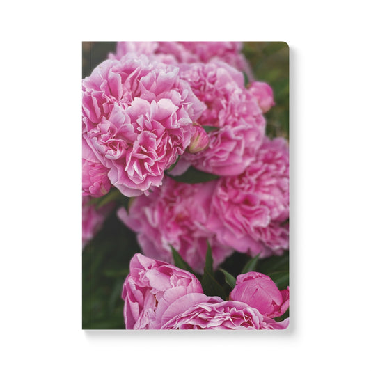 Peonies Softcover Journal (with Inside Prints) - Squirrellyartmama