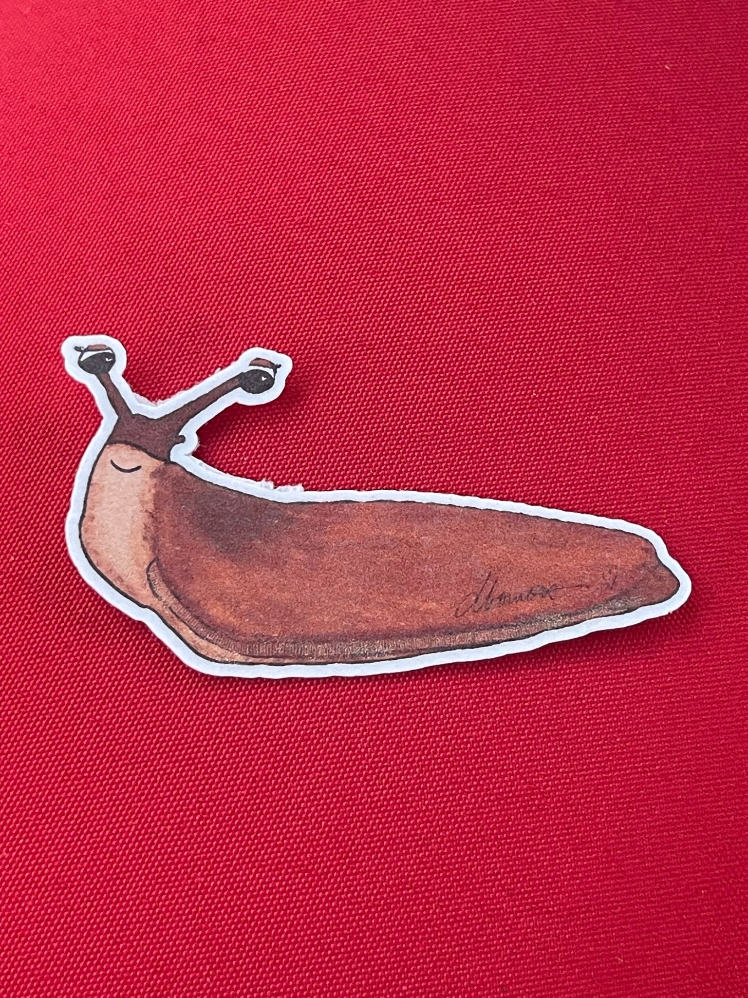 Slug Sticker– Whimsical Nature Vinyl Decal Die Cut Sticker - Color Crumbs Club