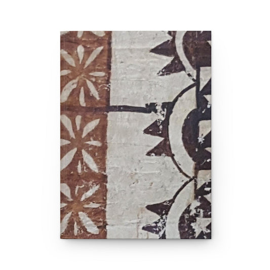 Tapa Cloth Print Hardcover Journal Matte - Squirrellyartmama