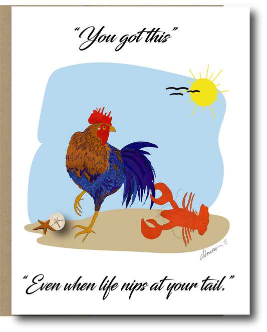 You Got This! Greeting Card - Blank Note Card - Squirrellyartmama